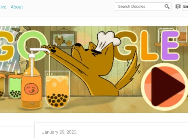 Clicking on today's Google Doodle opens up a fun interactive game.