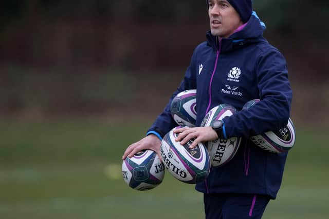 Scotland assistant Coach AB Zondagh has warned that France possess threats throughout their team.  (Photo by Craig Williamson / SNS Group)