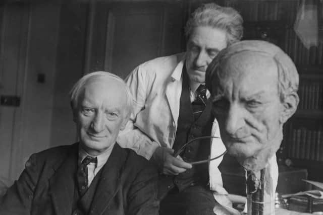 William Beveridge, seen with sculptor Benno Elkan, helped lay the foundations of the welfare state and the NHS (Picture: Fox Photos/Hulton Archive/Getty Images)