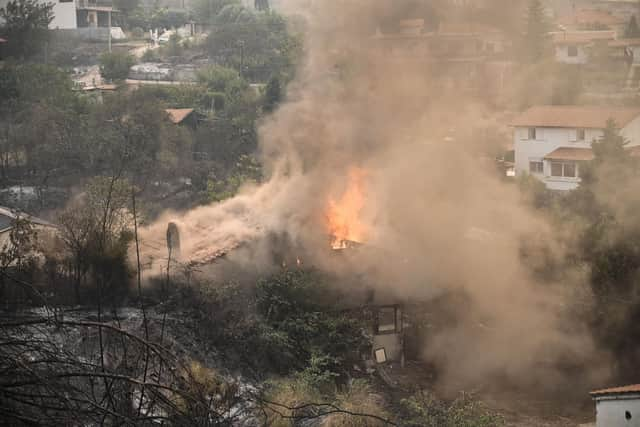 Greece has been tackling a massive blaze in its northern region for the past couple of weeks - it is the largest single wildfire to have occurred in the European Union since records began. Picture: Getty Images