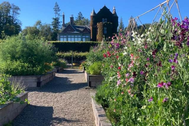 Kitchen garden at Cromlix