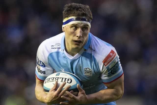 Rory Darge in action for Glasgow Warriors during a BKT United Rugby Championship match against Edinburgh Rugby at Murrayfield Stadium, on December 30, 2023. (Photo by Ross MacDonald / SNS Group)