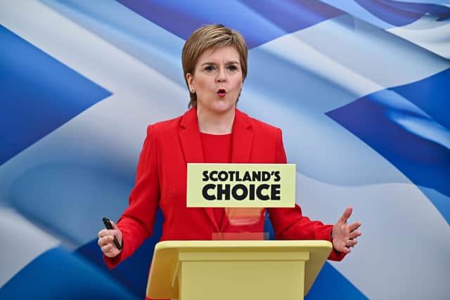 First Minister and leader of the Scottish National Party Nicola Sturgeon, who has asked the Lord Advocate to refer the question of whether Holyrood can pass a referendum bill to the Supreme Court.