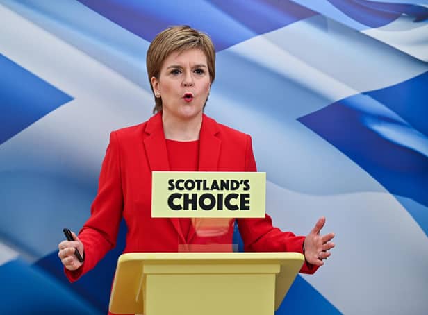 First Minister and leader of the Scottish National Party Nicola Sturgeon, who has asked the Lord Advocate to refer the question of whether Holyrood can pass a referendum bill to the Supreme Court.
