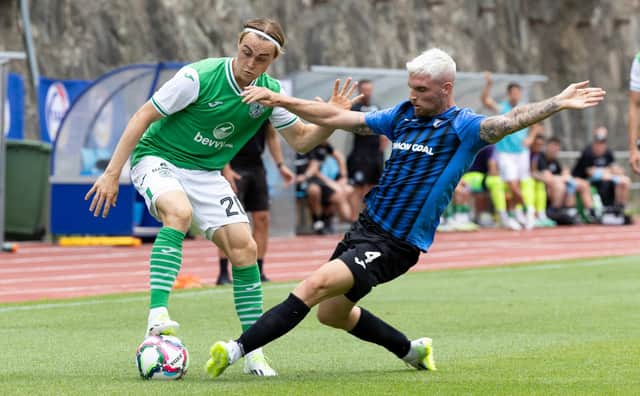 Hibs Elias Melkersen has moved back to his homeland.