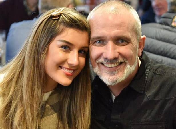 Gabrielle Williamson, 20, and her dad Kevin Williamson who passed away 11 months ago, aged 49 (Photo: Gabrielle Williamson).