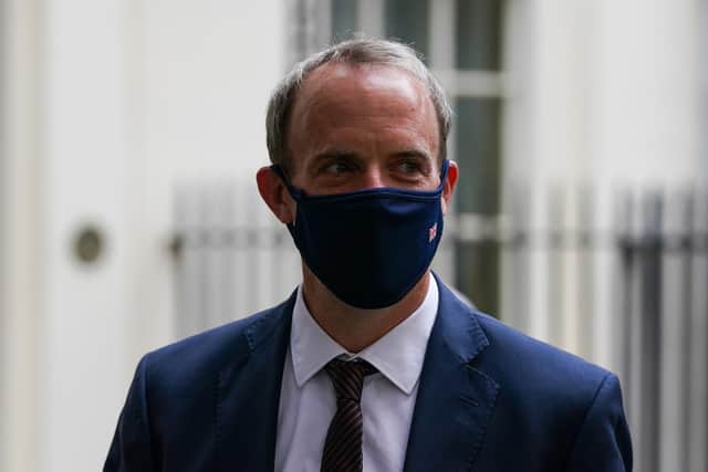 The foreign secretary Dominic Raab has said that he expects the UK will ‘increase aid budget for development and humanitarian purposes’ with the aim of alleviating ‘human suffering’ in Afghanistan. (Picture credit: Kirsty O'Connor/PA Wire)