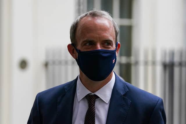 The foreign secretary Dominic Raab has said that he expects the UK will ‘increase aid budget for development and humanitarian purposes’ with the aim of alleviating ‘human suffering’ in Afghanistan. (Picture credit: Kirsty O'Connor/PA Wire)