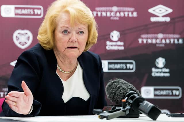 Hearts owner Ann Budge.