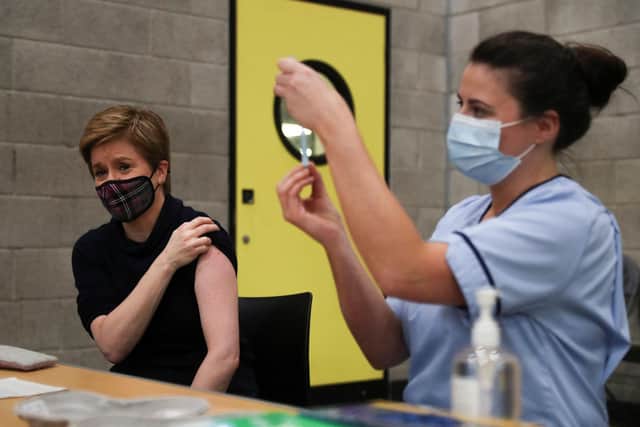Scotland is fortunate to have someone, like Nicola Sturgeon, in charge who listens to scientific advice and acts decisively to protect public health (Picture: Russell Cheyne/pool/AFP via Getty Images)