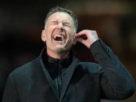 Chris Sutton celebrated Celtic's Viaplay Cup final win with a dig at Michael Beale. (Photo by Ross Parker / SNS Group)
