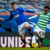 Rangers' Borna Barisic (left) and Celtic's Jeremie Frimpong have both been the subject of transfer speculation, with the latter set to depart Glasgow. (Photo by Craig Williamson / SNS Group)