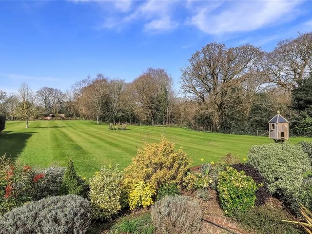 This five bed home in Hook Park Road, Warsash is on the market for £2.85m. It is listed on Zoopla by Charters