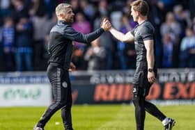 Stephen Robinson guided St Mirren into the top six despite losing 2-0 to Kilmarnock.