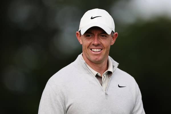 Rory McIlroy looks on from the 11th green during day one of the Genesis Scottish Open at The Renaissance Club in East Lothian. Picture: Jared C. Tilton/Getty Images.