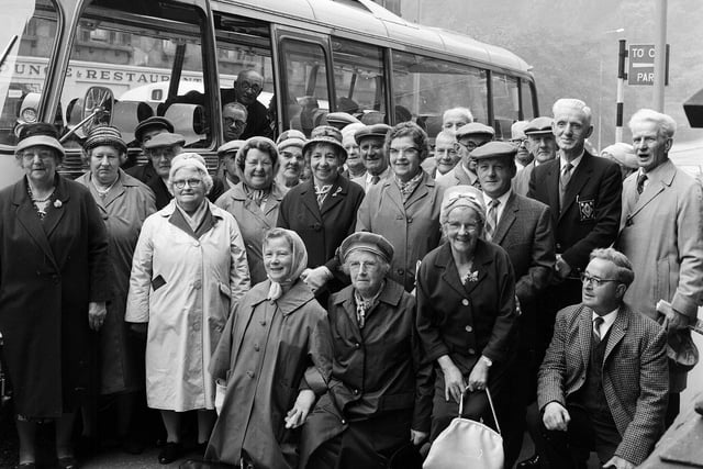 The North British Rubber Company's OAPs outing in 1965.