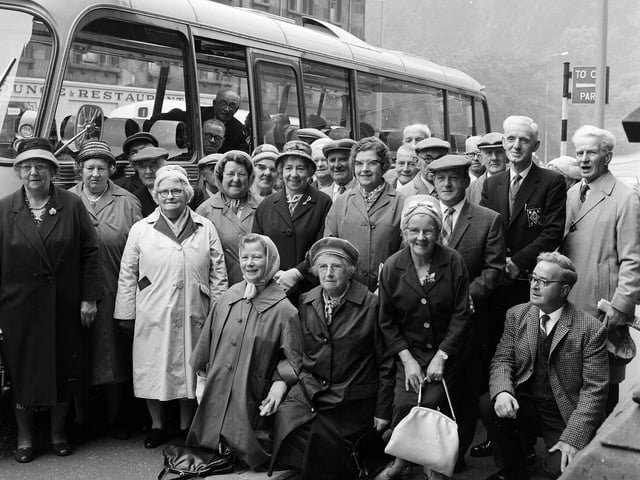 The North British Rubber Company's OAPs outing in 1965.