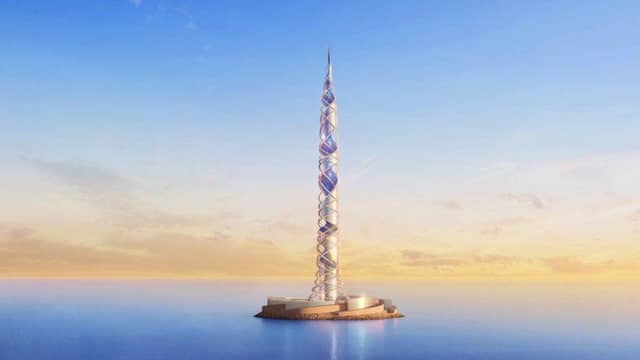 An impression of how the new Lakhta Center II could look