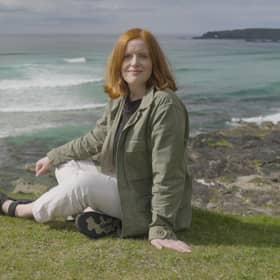 Ceitlin Lilidh presents Surfing - Marcachd an Tuinn / Riding the Wave on BBC ALBA PIC: BBC ALBA