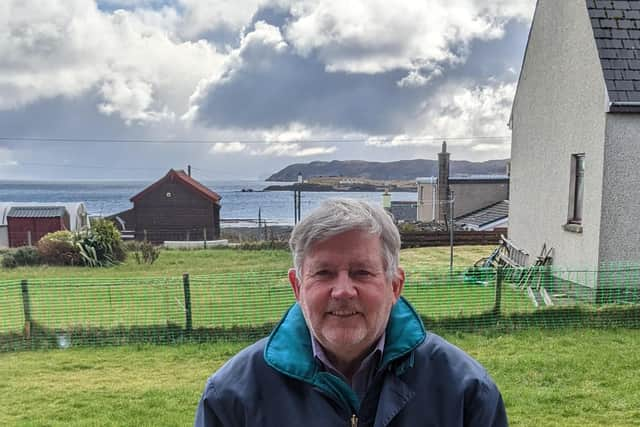 Angus Campbell at Sandwick Bay in Stornoway