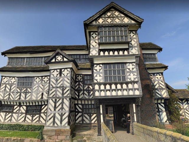 Cheshire is ranked 15th, pictured in Little Moreton Hall.