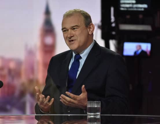 Ed Davey has said the Liberal Democrats are not the "rejoin the EU" party.
