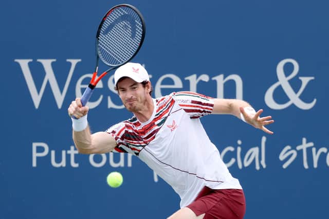 Andy Murray had chances to win the first set, but ultimately lost out Hubert Hurkacz in Cincinnati.