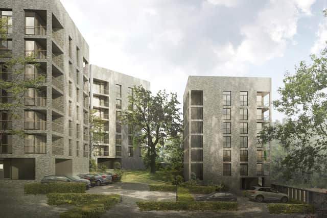 A CGI of what the development will look like at the corner of Maryhill Road and Cowal Road on the approach to Kelvindale, in Glasgow.