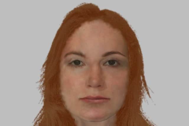 The woman is described as being white, aged between 25-35 years of age with an athletic build and long reddish blonde or brown hair.  This composite was prepared for Police Scotland.