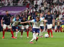 Harry Kane missed a crucial penalty in England's World Cup defeat by France.