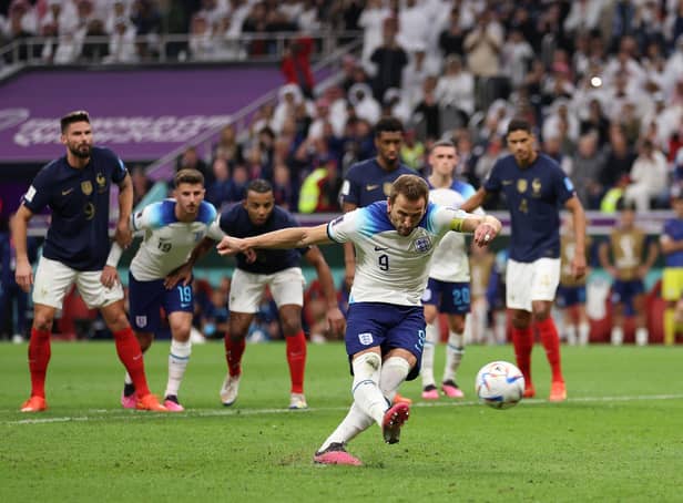 Harry Kane missed a crucial penalty in England's World Cup defeat by France.