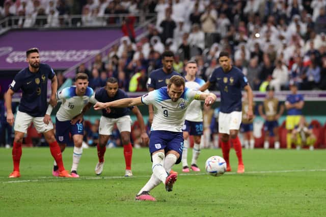 Harry Kane missed a crucial penalty in England's World Cup defeat by France.