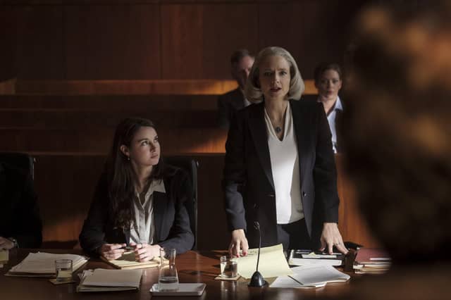 Shailene Woodley, left, and Jodie Foster in The Mauritanian PIC: Graham Bartholomew/STXfilms via AP