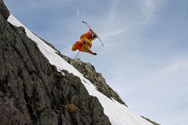 Jonathan Fish's backflip was one of the highlights of the first ever Coe Cup, held at Glencoe in 2012 PIC: Roger Cox