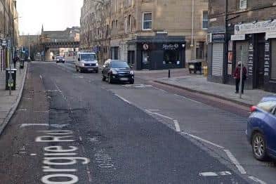 A pedestrian was hit by a vehicle in Edinburgh's Gorgie Road on Friday night.