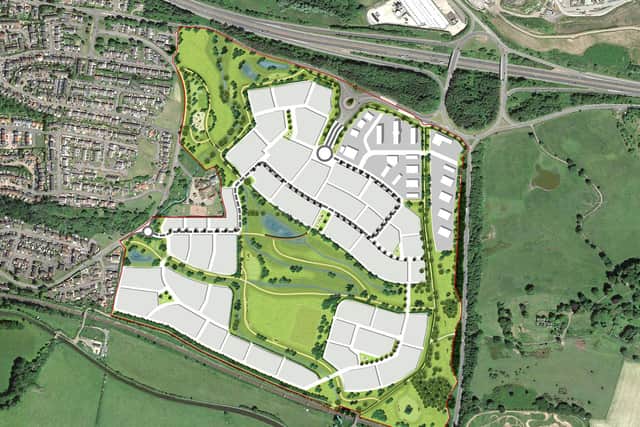The planning permission in principle application to Falkirk Council, lodged by landowner Hansteen Land, includes the development of a 55.6-hectare site at Polmont.