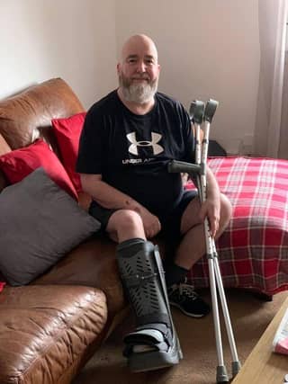 The painter called NHS 24 and was told to go to hospital, where he tested positive for the coronavirus