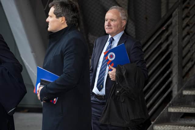 Rangers vice-chairman John Bennett insists he is no longer concerned by the club's financial position. (Photo by Ross MacDonald / SNS Group)