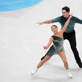 Great Britain's Anastasia Vaipan-Law and Luke Digby during the Pairs Short Program on day one of the ISU European Figure Skating Championships at the Utilita Arena, Sheffield (Picture:: Mike Egerton/PA Wire)