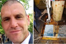 Sean Anderson, 43, sustained fatal injuries when he fell through the grating on the lower deck of BP’s Unity installation