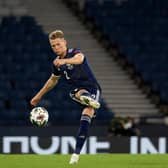 Scott McTominay in action during the UEFA Nations League match between Scotland and Israel at Hampden Park, on September 04, 2020.
