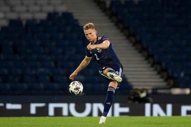 Scott McTominay in action during the UEFA Nations League match between Scotland and Israel at Hampden Park, on September 04, 2020.