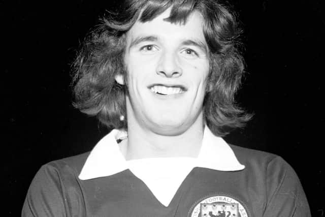 Frank won 32 caps for Scotland