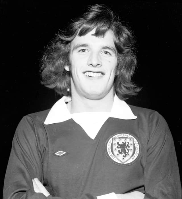 Frank won 32 caps for Scotland
