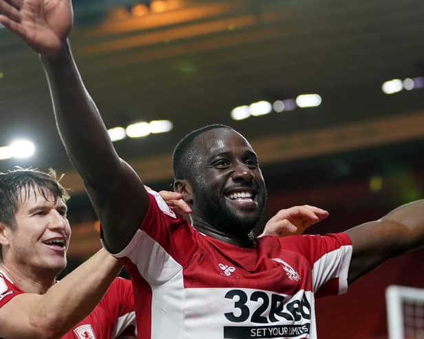 Sol Bamba while playing for Middlesbrough in  2021.