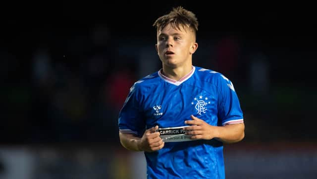 Young Rangers winger Kai Kennedy. Picture: SNS