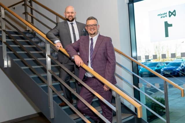 Growing: Curtis Walker (l) with Hybrid Anchor founder John Loudon.
