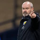 Scotland manager Steve Clarke points the way during the 1-0 win over Slovakia (Photo by Craig Williamson / SNS Group)