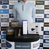 Daniel Young celebrates winning the Barassie Links Masters after rounds of 67-63 at the Ayrshire venue. Picture: Tartan Pro Tour
