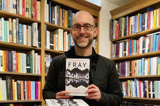 Author Chris Carse Wilson, from Newport, Fife, wrote his debut novel Fray in secret on the bus to and from work at V&A Dundee.